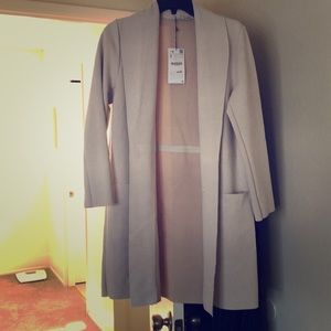 Tan suede Zara coat size S